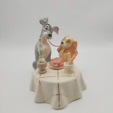 Lenox Disney Lady & the Tramp Spaghetti Dinner Kiss Porcelain Figurine 5.5