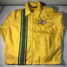 Vintage 1970s Swingster DeKalb Ag Seed Corn Jacket Yellow/Green Size Large picture