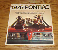 Original 1976 Pontiac Full Line Sales Brochure 76 Firebird Grand Prix LeMans picture