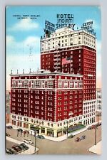 Detroit MI-Michigan, Hotel Fort Shelby, Advertising, Vintage c1939 Postcard picture