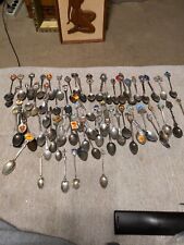 67 souvenir spoons all over states and countries 2 sterling picture