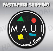 Maui And Sons VINTAGE  Sticker /  Decal  | 10 Sizes with TRACKING picture