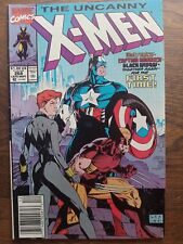 The Uncanny X-Men #268 1990 Jim Lee Captain America Wolverine Newsstand See Pics picture