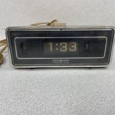 General Electric GE Lighted Flip Dial Alarm Clock Model 8128-4 VTG picture