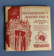 SEALED Vintage CZPX 410-ABC Canonization of Pope Pius X view-master Reels Packet picture