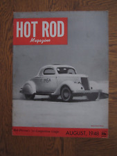 3 ORIGINAL VINTAGE HOT ROD MAGAZINES - 1948- AUG,SEPT,DEC COMPLETE ALL VERY GOOD picture