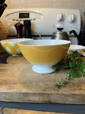 Vintage French Cafe Au Lait Bowl Large Yellow  picture