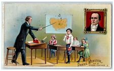 1913 Daniel Webster As A School Teacher Advertising Hudson New York NY Postcard picture