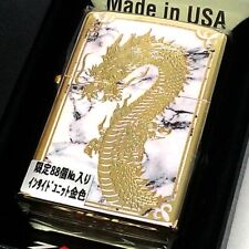 ZIPPO Oil Lighter Dragon limited edition 88 pieces Japanese pattern Gold White picture