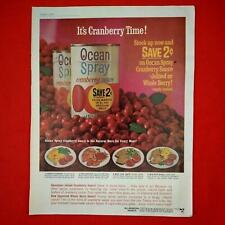 1961 Ocean Spray Cranberry Sauce Can 