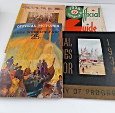 Lot of 4 Chicago's World Fair 1933-1934 Books - Ephemera picture