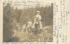 Postcard RPPC 1909 New Mexico :Las Vegas Back county road to Harvey NM24-5286 picture