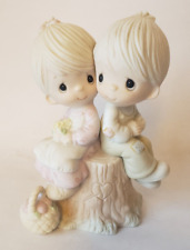 Precious Moments “Love One Another” Figurine 1976 Boy Girl - Love picture