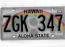 HAWAII passenger license plate 