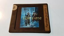 HKF Glass Magic Lantern Slide Photo MAN AND SOLDIERS IN BLIND ALLEY (VALJEAN?) picture