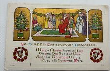 1914 Christmas Postcard Minstrel Santa picture