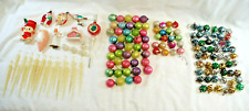 Christmas Ornaments Glass & Plastic Asst'd Shapes,Sizes,Colors 150 Total   X1478 picture