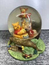 Vintage Winnie the Pooh with Tigger and Piglet Snow Globe Music Box,  1963, Work picture