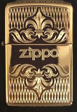 Zippo Windproof Brass Lighter With Regal Design & Zippo Logo, 51155, New In Box picture