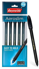 5x Reynolds AEROSLIM Ball Pen | BLACK | 0.7mm | Smooth Writing |  picture