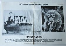Illustrated Current News 1984 Cape Cod freighter Eldia on Nauset Beach poster picture