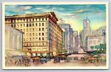 Vintage Postcard CA California San Francisco Manx Hotel Street View -3235 picture