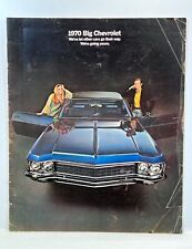 Vintage 1970 Big Chevrolet Chevelle Malibu Classic Car Full Size Brochure picture
