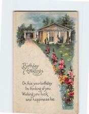 Postcard Home Pathway Art Print Birthday Greetings picture