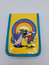 RARE Vintage Figment Purple Dragon Epcot Center Wallet 1982 Rainbow Mickey Mouse picture