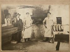 Circa 1890 Excellent Photo Of Bakers Baking Bread In Oven Bakery Shop 19th C. picture