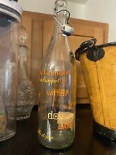 vintage orange glass bottle picture