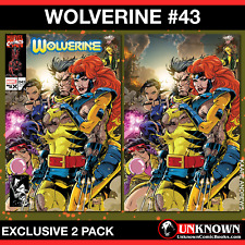 [2 PACK] WOLVERINE 43 UNKNOWN COMICS KAARE ANDREWS EXCLUSIVE VAR (02/14/2024) picture