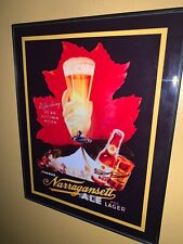 Narragansett Gansett Ale New England Autumn Beer Bar Man Cave Advertising Sign picture
