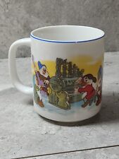 Disney Snow White and 7 Dwarves Ceramic Mug Japan Vtg Disney Parks picture