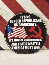 Donald Trump 2024 Anti-Communism Political Campaign Pin-Back Button - 3