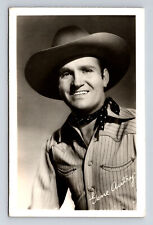 RPPC Gene Autry Portrait Cowboy Country Western Real Photo Postcard picture