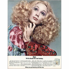 1969 Clairol Born Blonde: Hair If Its Timid Its Not Today Vintage Print Ad picture