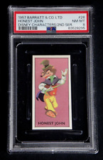 1957 BARRATT & CO LTD. WALT DISNEY CHARACTERS HONEST JOHN #26 PSA 8 NM-MT  CARD picture