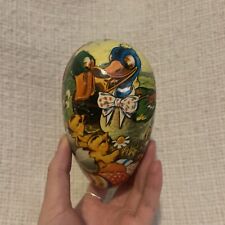 VINTAGE West GERMAN PAPER MACHE Duck EASTER EGG CANDY CONTAINERS NESTLER picture