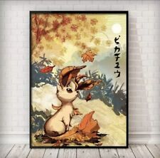 Leafeon Canvas Art Pokemon Wall Art Home Decor Anime Art picture