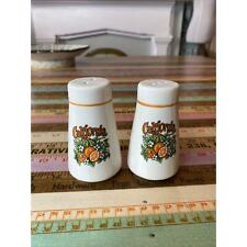 Vintage California porcelain souvenir salt pepper shaker Orange Blossom CA picture