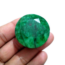Ultimate Brazilian Green Emerald Round Shape 199 Crt Faceted Loose Gemstone picture