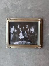 Vintage Ornate Black & White Family Portrait In Early 1900’s Frame picture