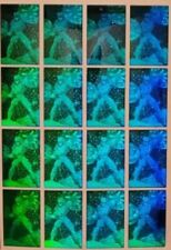 16 GAMBIT HOLOGRAM TEST SHEET FROM THE COVER OF X-FACTOR #92 EXTREMELY RARE 1986 picture