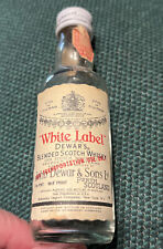 DEWERS WHITE LABEL Miniature Liquor Bottle 1/10 Pint picture