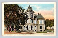 Montpelier VT-Vermont, United States Post Office, Vintage c1926 Postcard picture