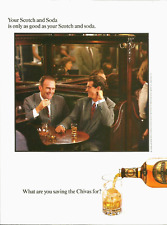 1989 Chivas Regal Scotch & Soda Whisky vintage Print Ad Advertisement picture
