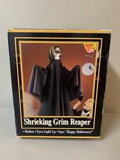 Gemmy Halloween Factory Grim Reaper VTG 1993 Lights Up Speaks Shakes with Box picture