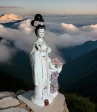 Exquisite Japanese Asian Porcelain Geisha Figurine Hand Painted Collectible  picture