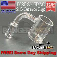 14mm Male 90 Degree 25mm wide Quartz XL Water Pipe Bong Rig Ships from USA picture